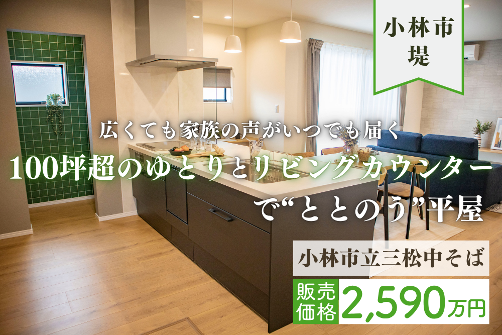 【小林店】堤亀尾原西中平屋建モデル