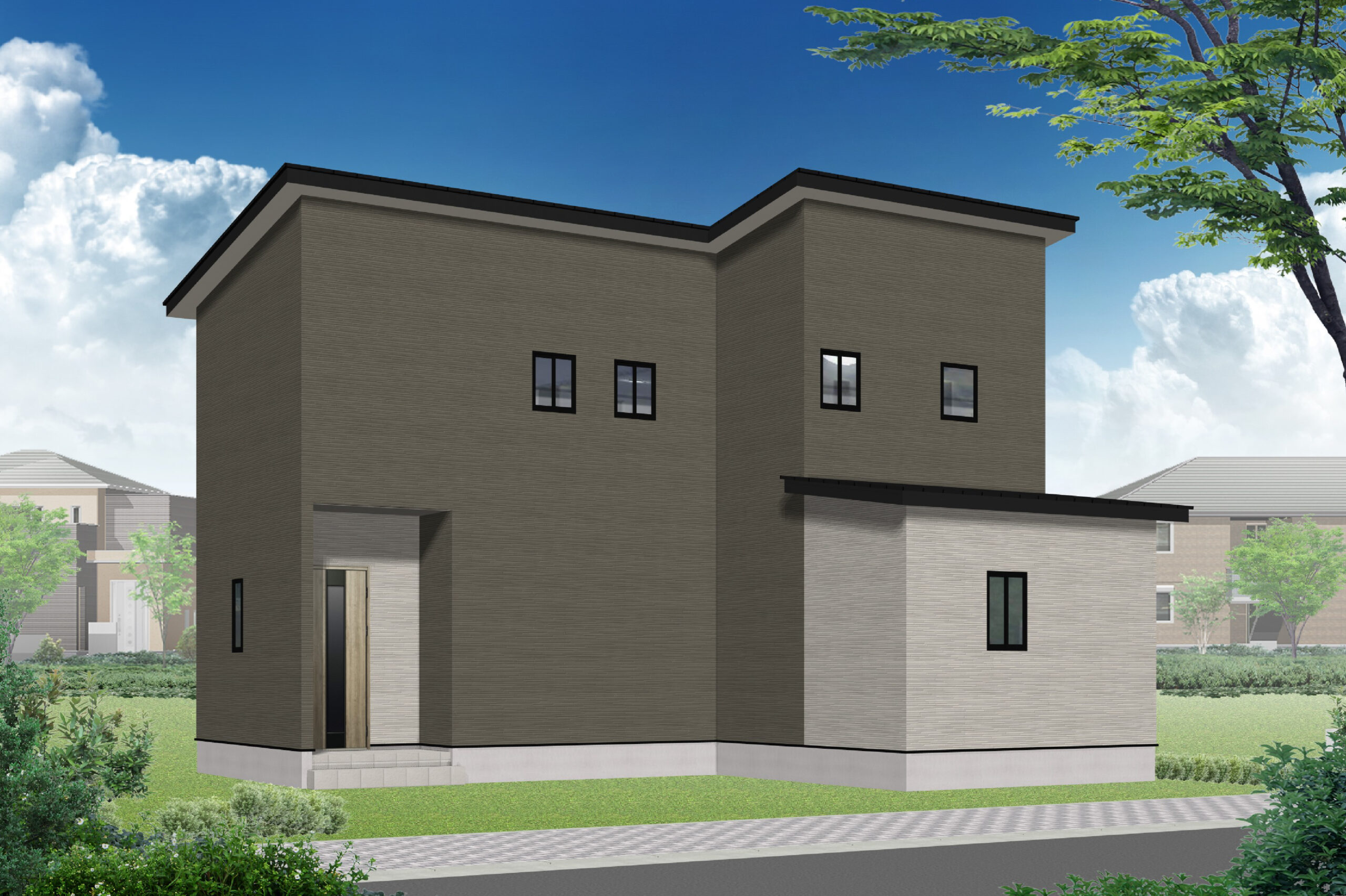 【延岡市】浜砂北道路中2階建モデル